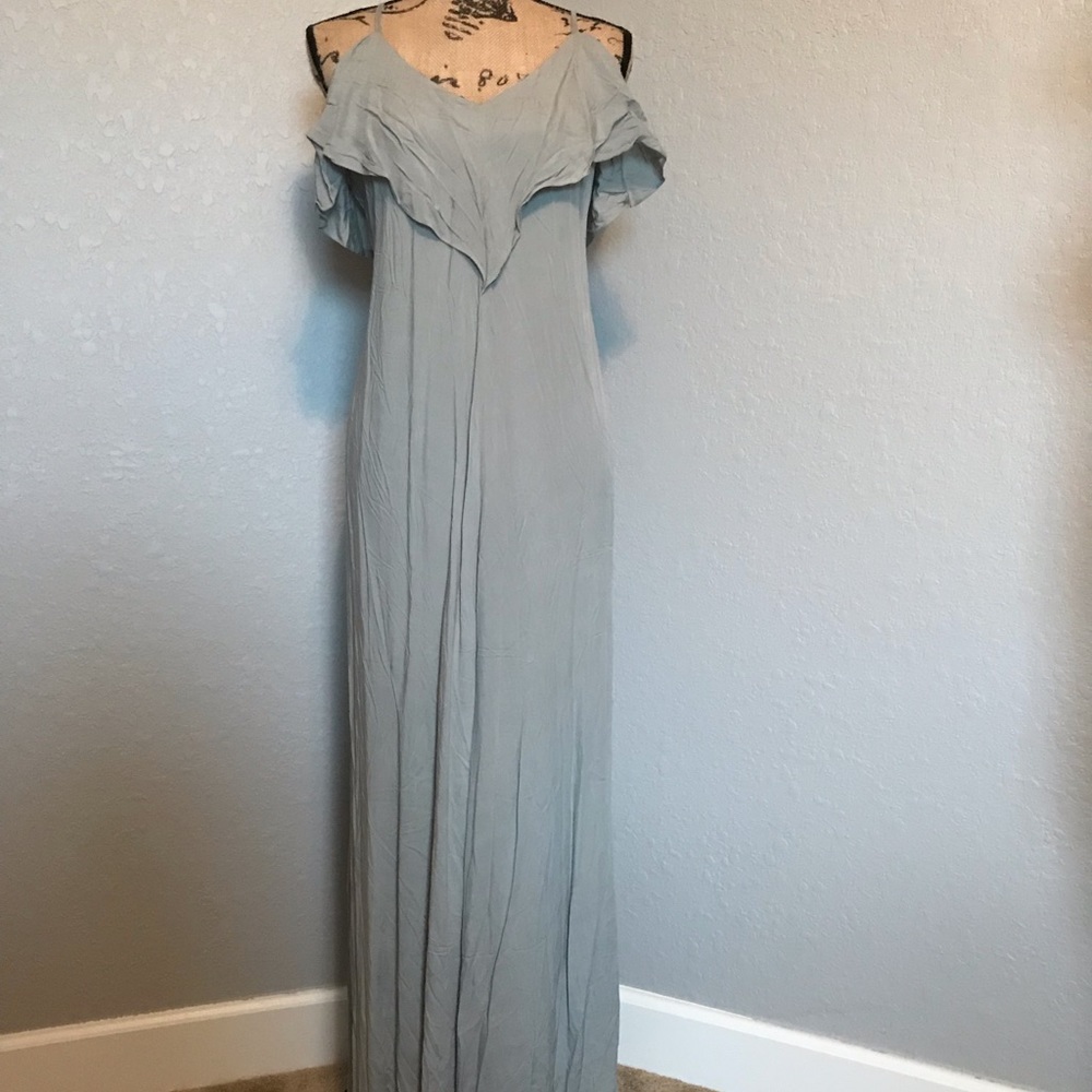 LuLu’s Seafoam Green Spaghetti Strap Dress